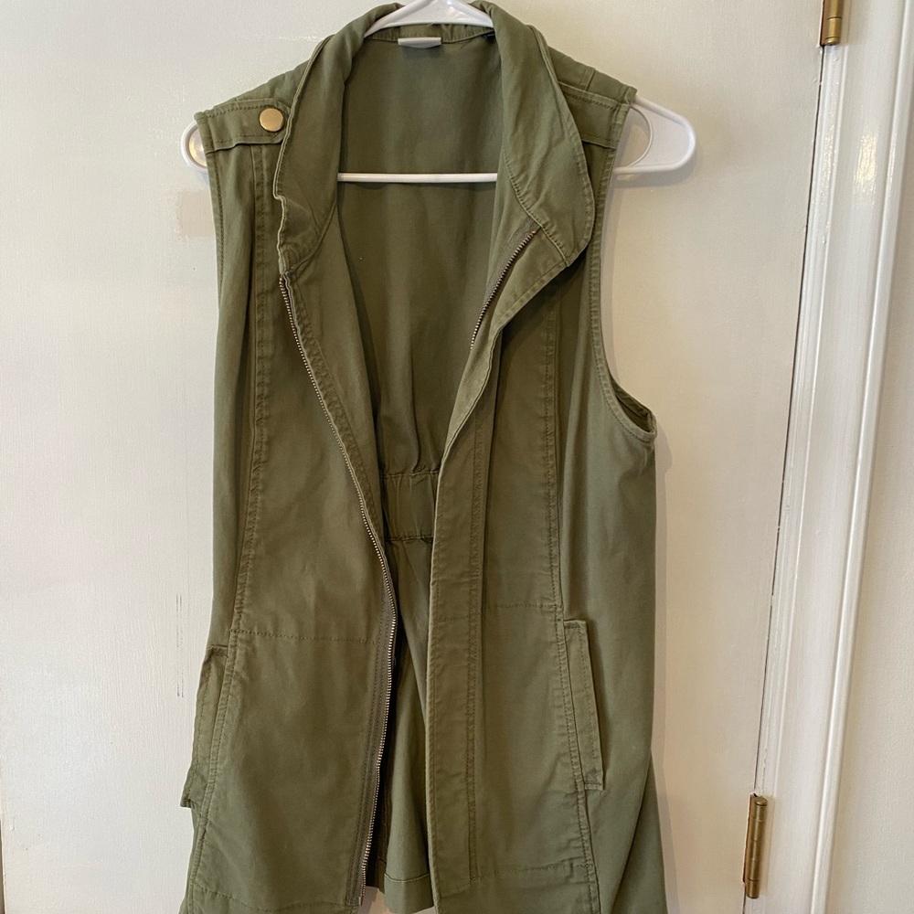 Cabi Army Green Vest